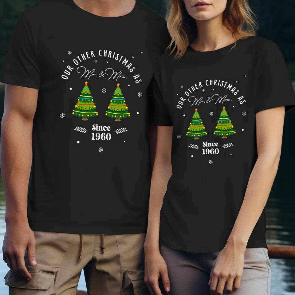 Our Other Christmas - Custom Christmas Tree - Personalized Gift For Couples - Unisex T-Shirt