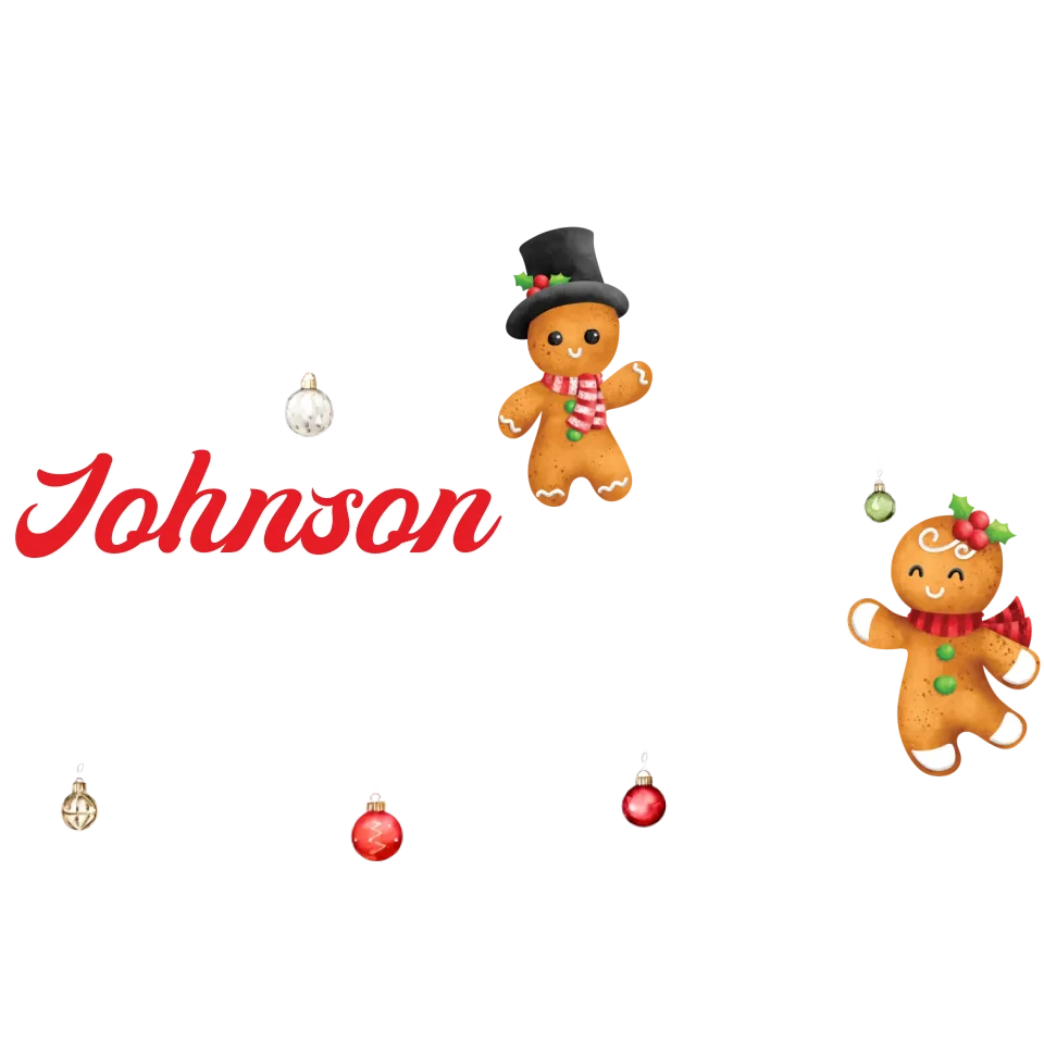 The Mr And Mrs Family Gingerbread - Custom Name - Personalized Gift For Couples - Unisex Hoodie