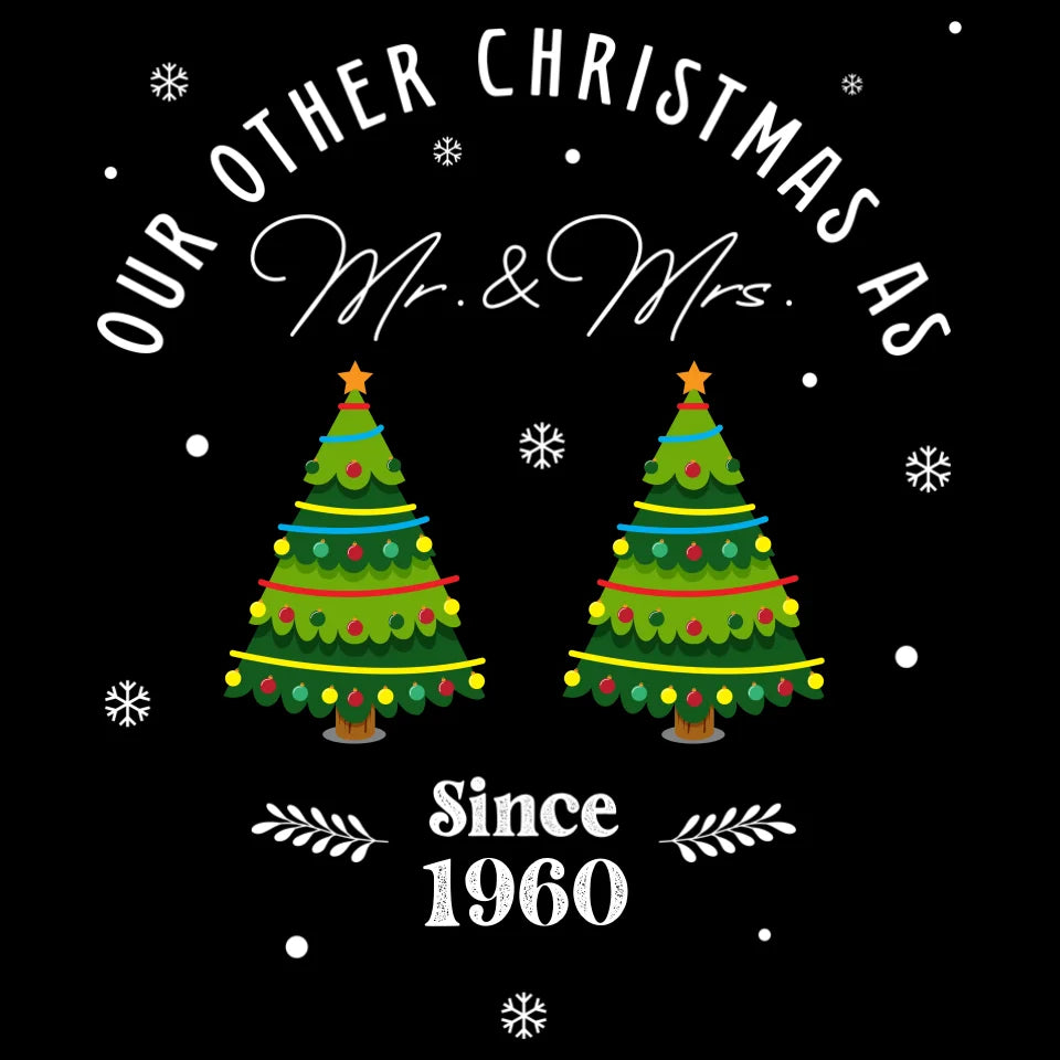 Our Other Christmas - Custom Christmas Tree - Personalized Gift For Couples - Unisex Sweater