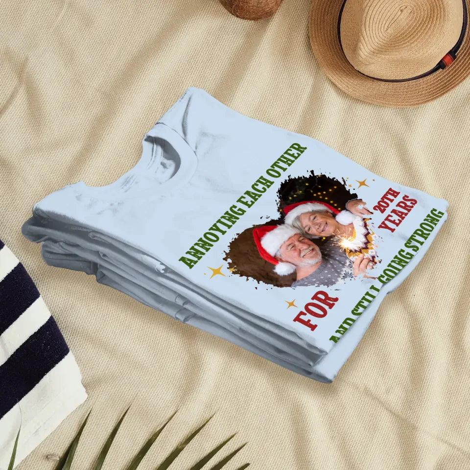 Together For Years, Couple Happy - Custom Photo - Personalized Gift For Couples - Unisex T-Shirt