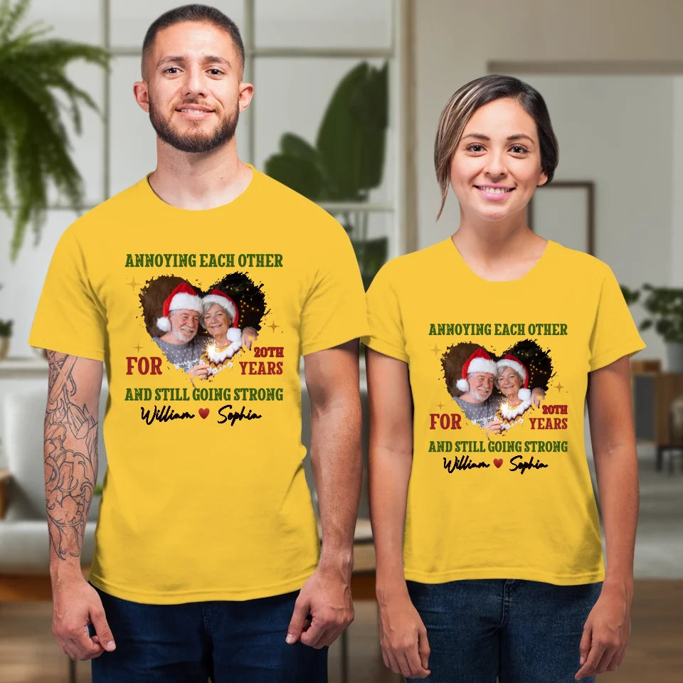 Together For Years, Couple Happy - Custom Photo - Personalized Gift For Couples - Unisex T-Shirt