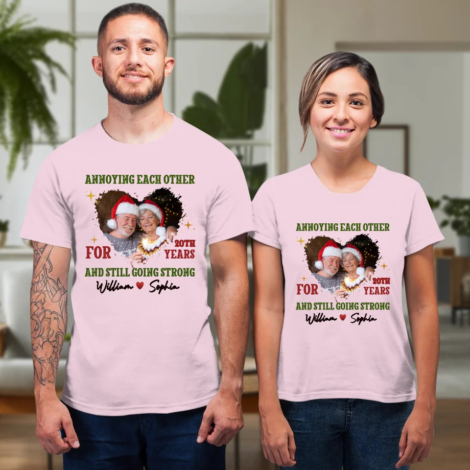 Together For Years, Couple Happy - Custom Photo - Personalized Gift For Couples - Unisex T-Shirt