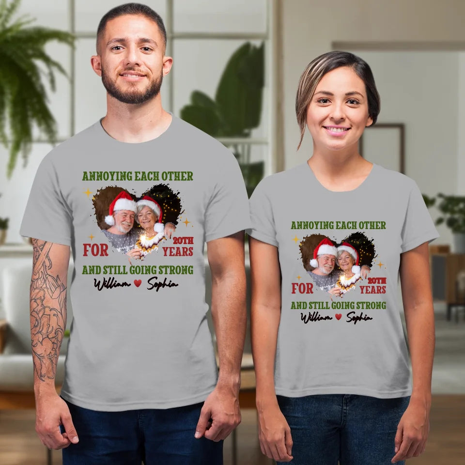 Together For Years, Couple Happy - Custom Photo - Personalized Gift For Couples - Unisex T-Shirt