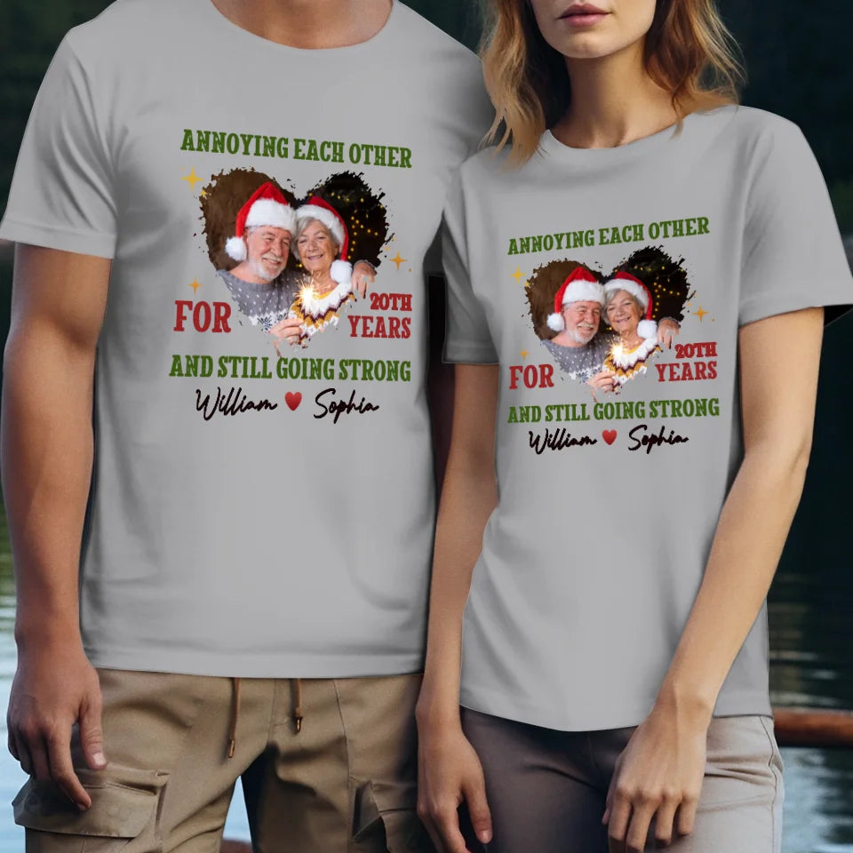 Together For Years, Couple Happy - Custom Photo - Personalized Gift For Couples - Unisex T-Shirt