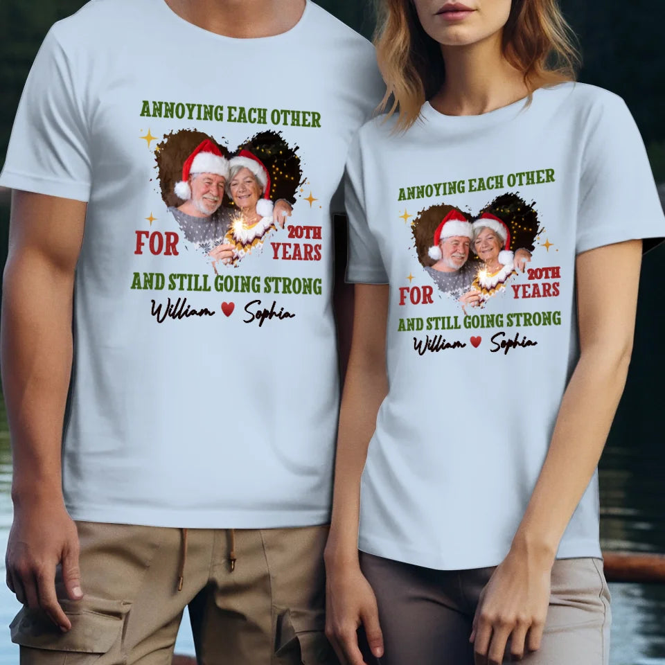 Together For Years, Couple Happy - Custom Photo - Personalized Gift For Couples - Unisex T-Shirt