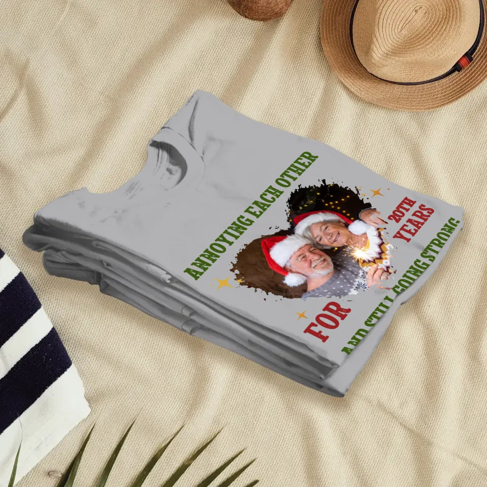 Together For Years, Couple Happy - Custom Photo - Personalized Gift For Couples - Unisex T-Shirt