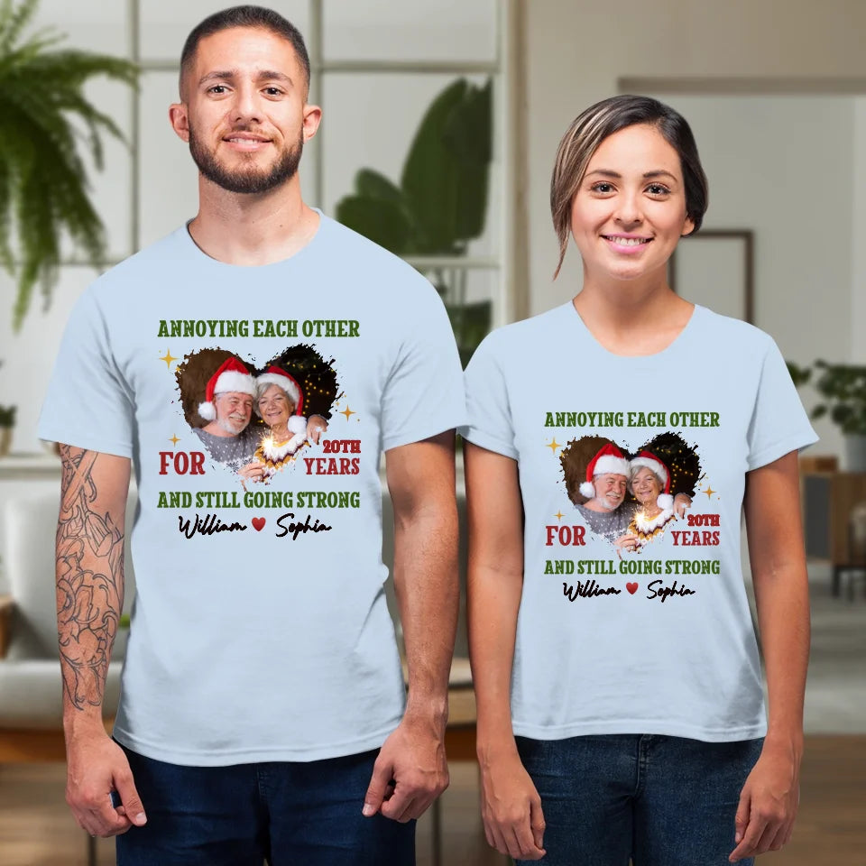 Together For Years, Couple Happy - Custom Photo - Personalized Gift For Couples - Unisex T-Shirt