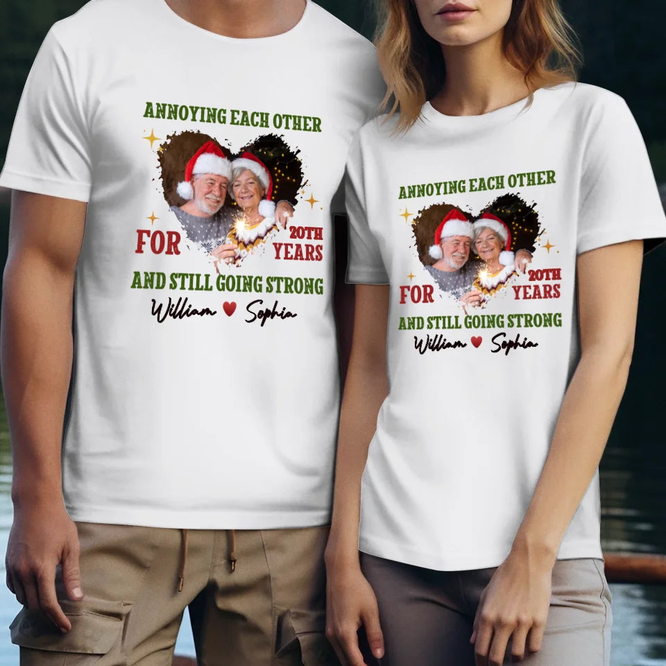 Together For Years, Couple Happy - Custom Photo - Personalized Gift For Couples - Unisex T-Shirt