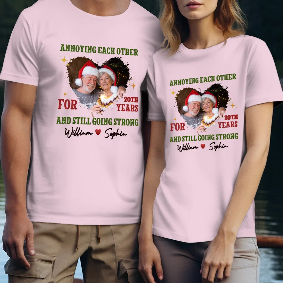 Together For Years, Couple Happy - Custom Photo - Personalized Gift For Couples - Unisex T-Shirt