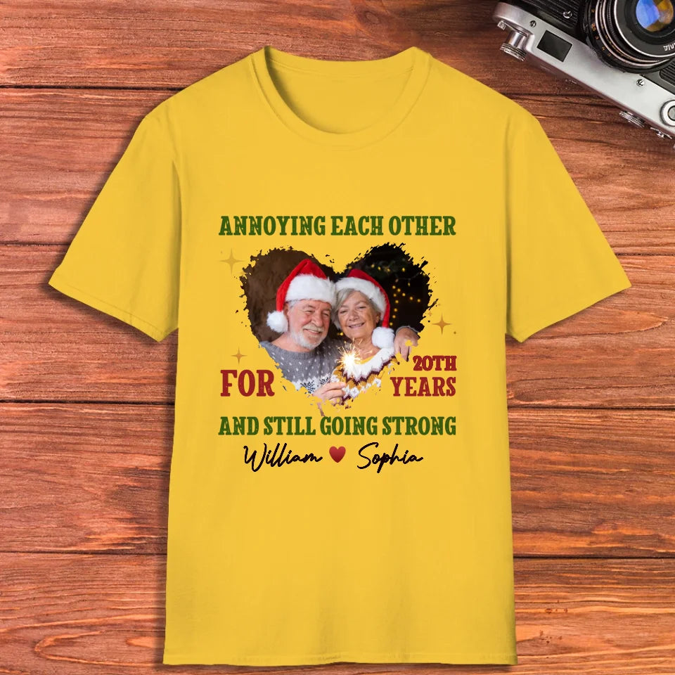 Together For Years, Couple Happy - Custom Photo - Personalized Gift For Couples - Unisex T-Shirt