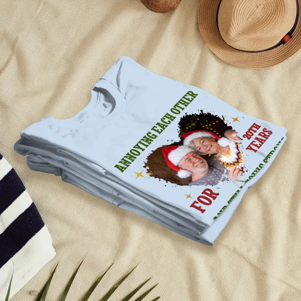 Together For Years, Couple Happy - Custom Photo - Personalized Gift For Couples - Unisex T-Shirt