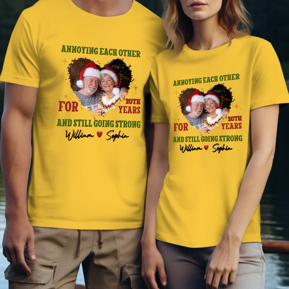 Together For Years, Couple Happy - Custom Photo - Personalized Gift For Couples - Unisex T-Shirt