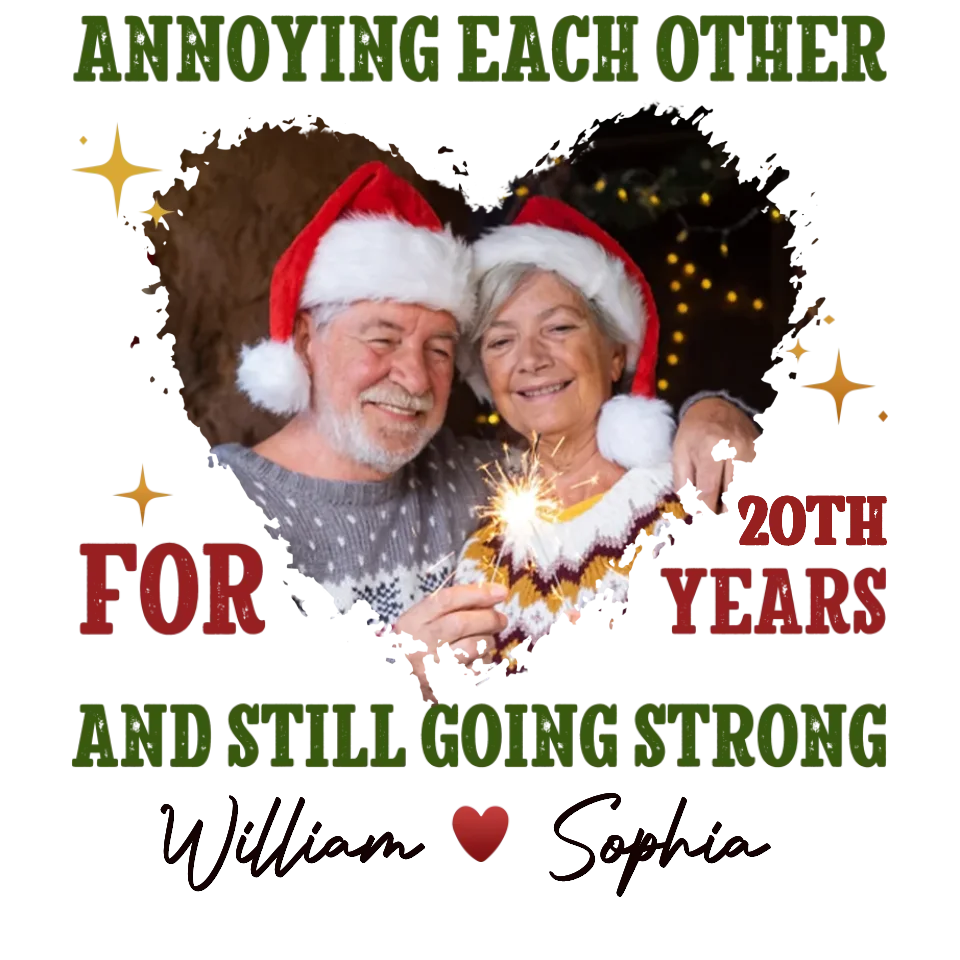 Together For Years, Couple Happy - Custom Photo - Personalized Gift For Couples - Unisex Sweater