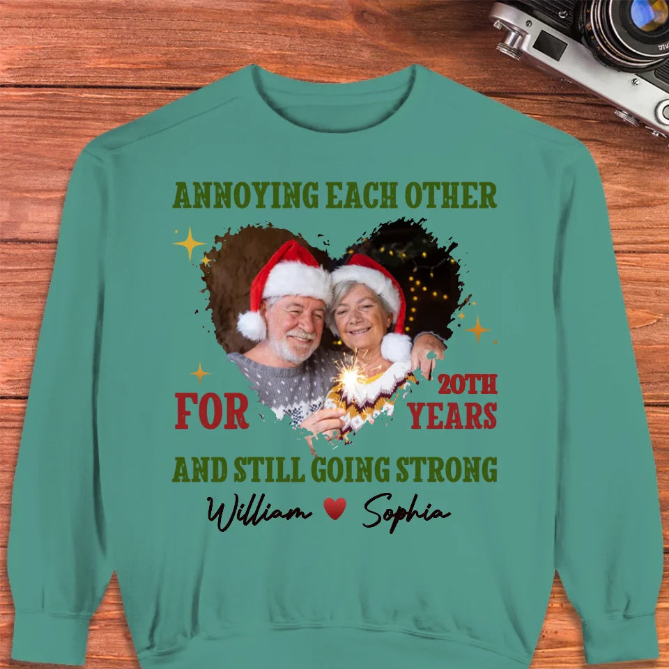 Together For Years, Couple Happy - Custom Photo - Personalized Gift For Couples - Unisex Sweater