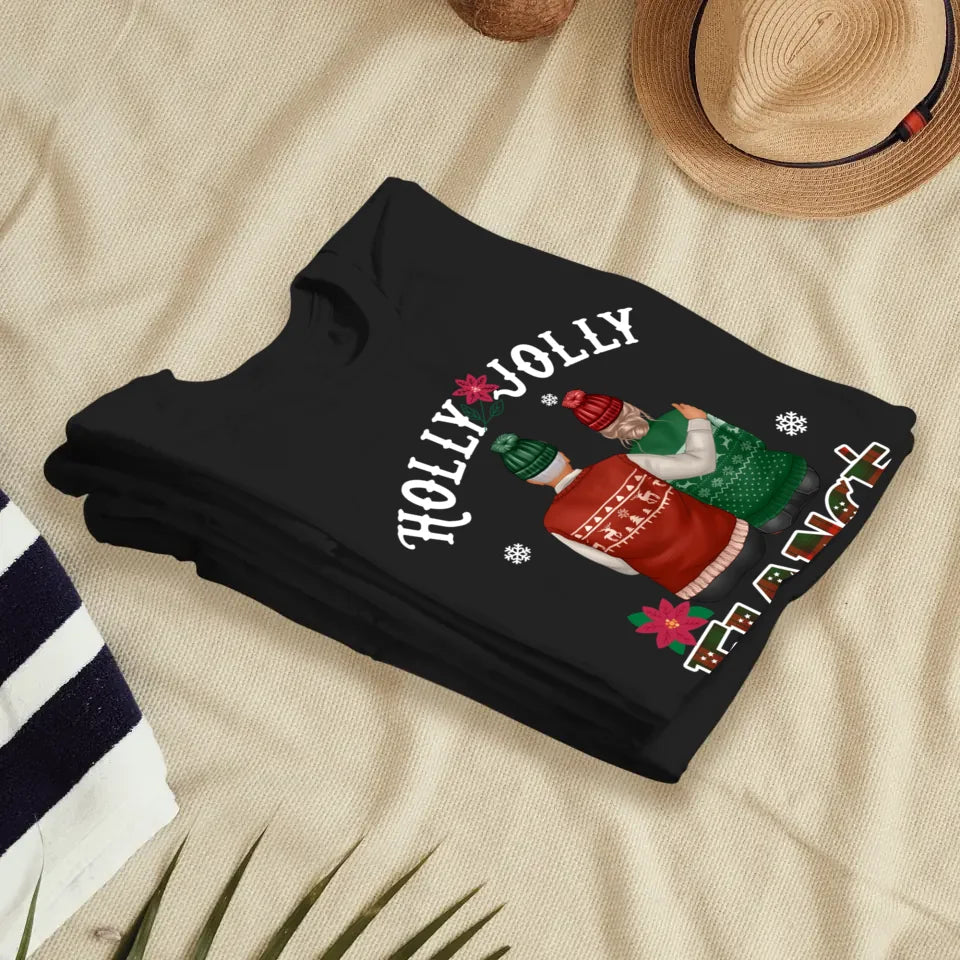 Holly Jolly Fiance - Custom Anniversary Year - Personalized Gift For Couples - Unisex T-Shirt