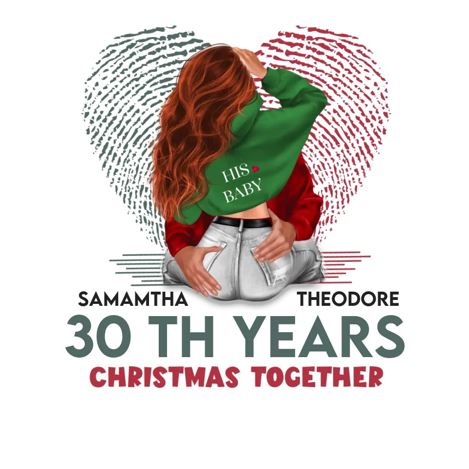 Christmas Together - Custom Name - Personalized Gift For Couples - Unisex T-Shirt