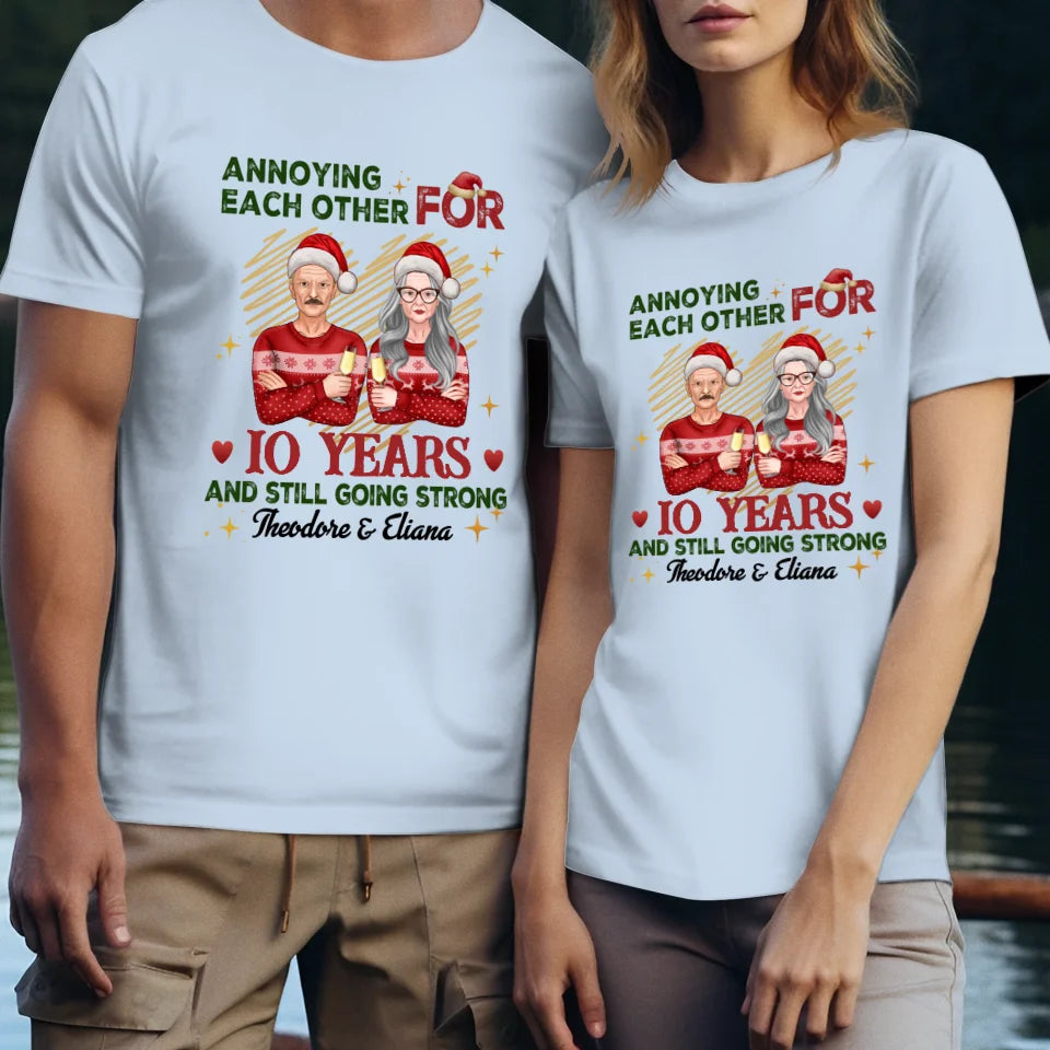 Together For Many Years, Still Strong, Funny, Couple Cool - Custom Name - Personalized Gift For Couples - Unisex T-Shirt