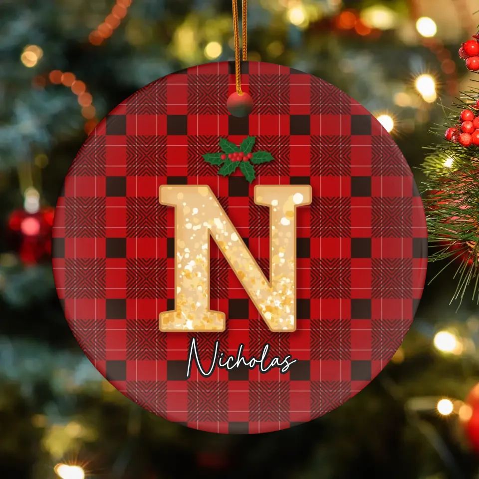 Pack 3 Christmas Decoration Letter Character Bundle- Personalized Gift For Family - Ornament