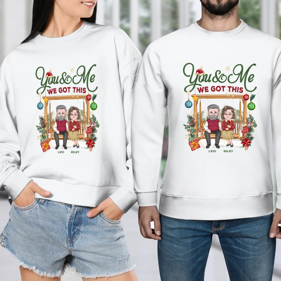 We Can Stay Together Until We Are Old - Custom Name - Personalized Gift For Couples - Unisex Sweater