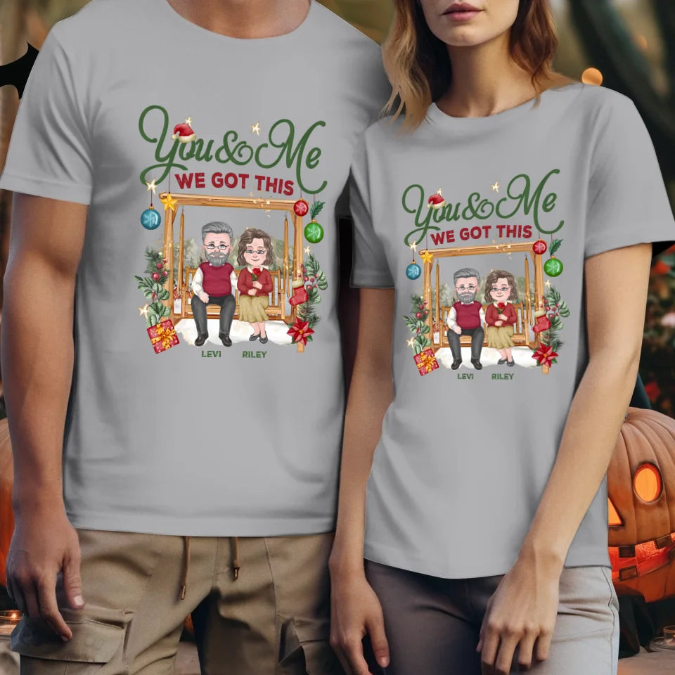 We Can Stay Together Until We Are Old - Custom Name - Personalized Gift For Couples - Unisex T-Shirt