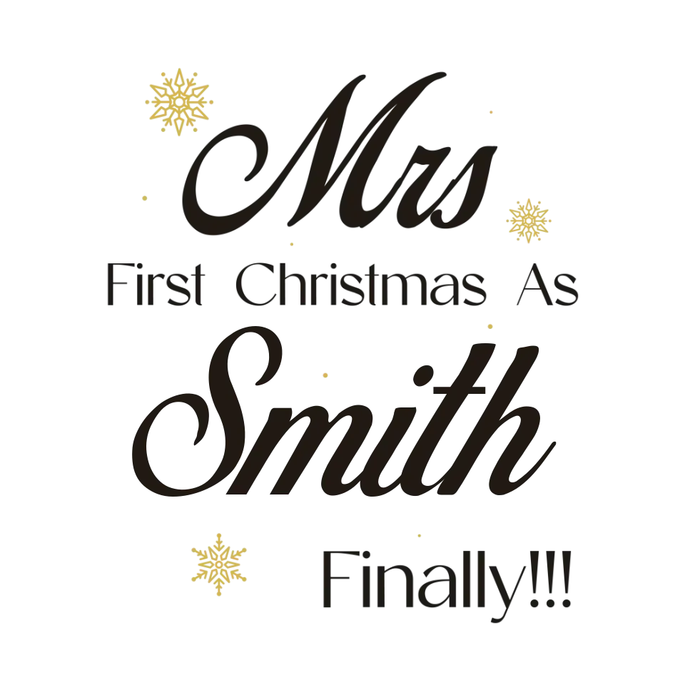 Our First Christmas - Custom Name - Personalized Gift For Couples - Unisex T-Shirt