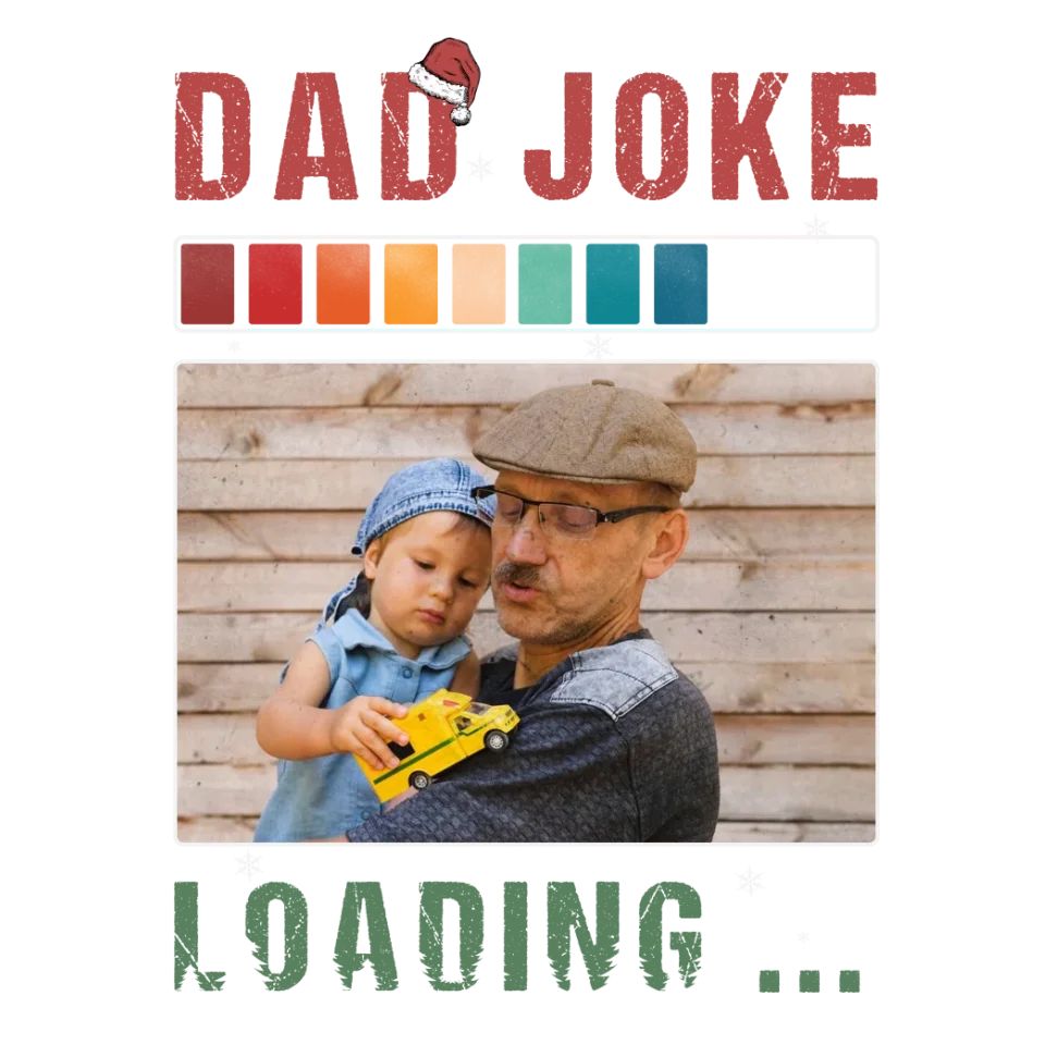 Dad Joke - Custom Photo - Personalized Gifts For Dad - T-Shirt