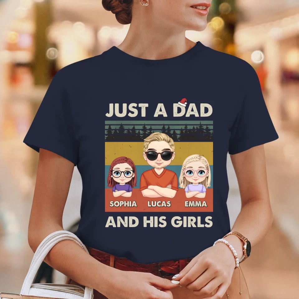 Just A Dad And His Girl - Custom Name - Personalized Gifts For Dad - Sweater