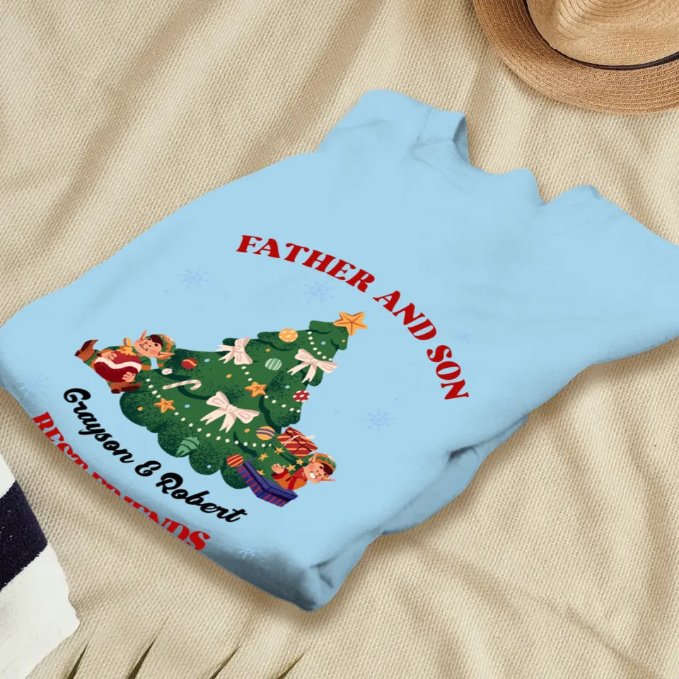 Father And Son - Custom Name - Personalized Gifts For Dad - T-Shirt