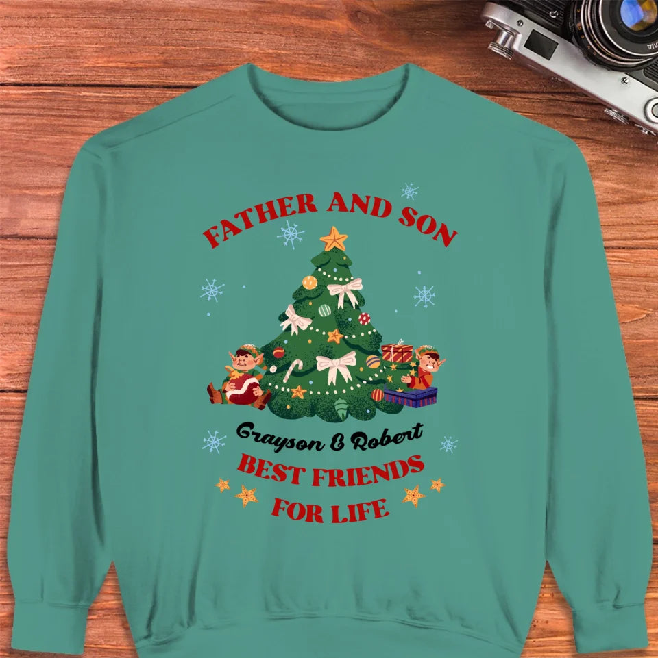 Father And Son - Custom Name - Personalized Gifts For Dad - Sweater