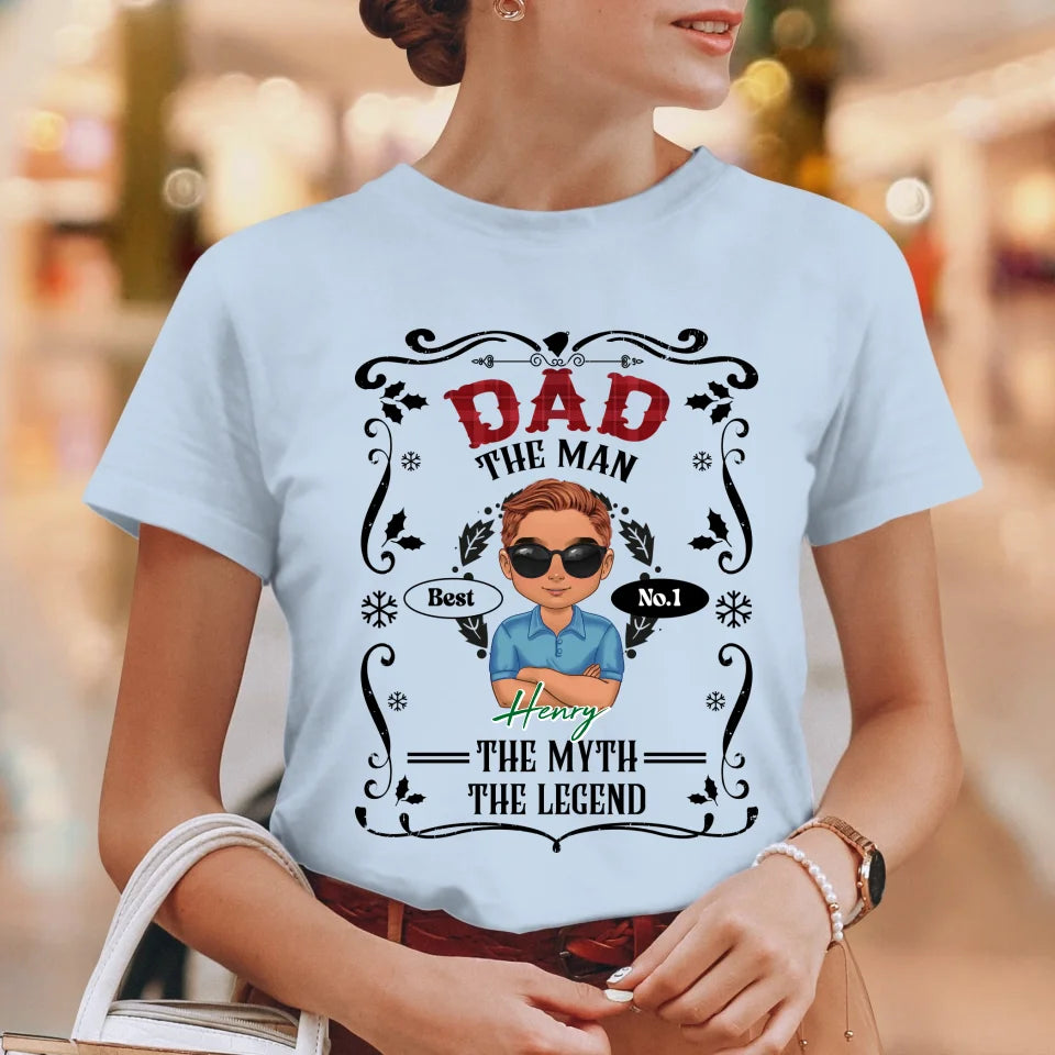 The Man The Myth Christmas - Custom Name - Personalized Gifts For Dad - Sweater