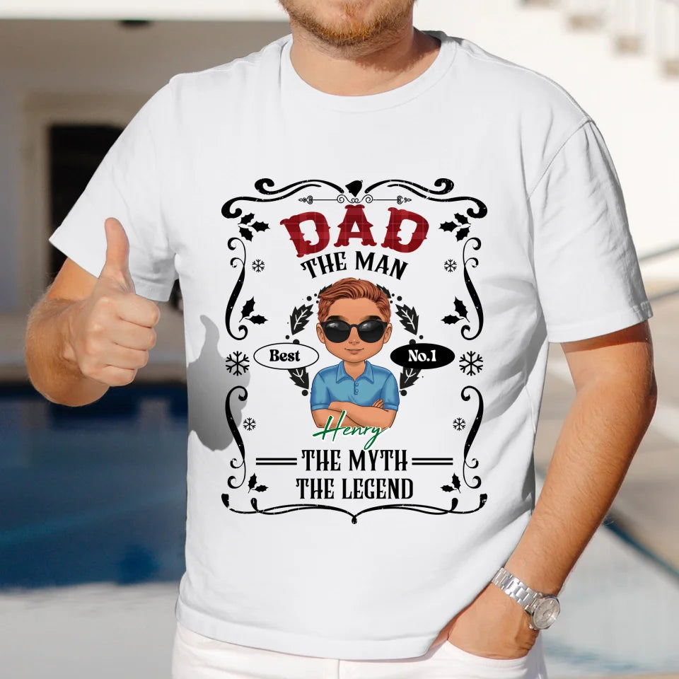 The Man The Myth Christmas - Custom Name - Personalized Gifts For Dad - Sweater