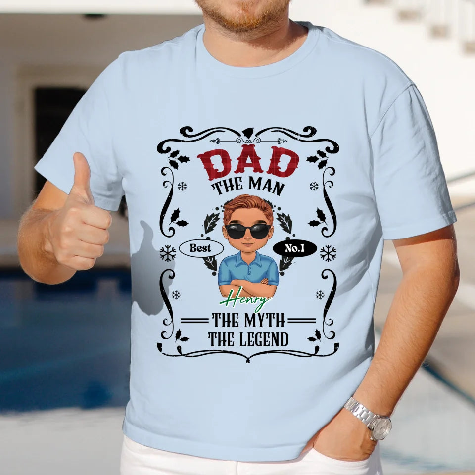 The Man The Myth Christmas - Custom Name - Personalized Gifts For Dad - Sweater