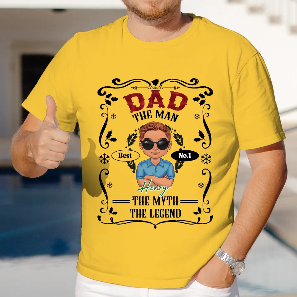 The Man The Myth Christmas - Custom Name - Personalized Gifts For Dad - Sweater