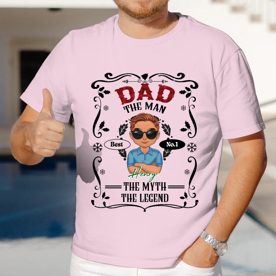 The Man The Myth Christmas - Custom Name - Personalized Gifts For Dad - Sweater