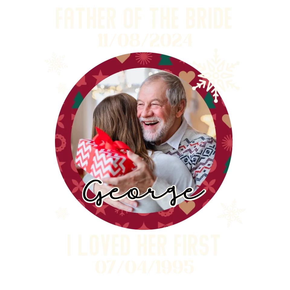 Father Of The Bride - Custom Photo - Personalized Gifts For Dad - Sweater