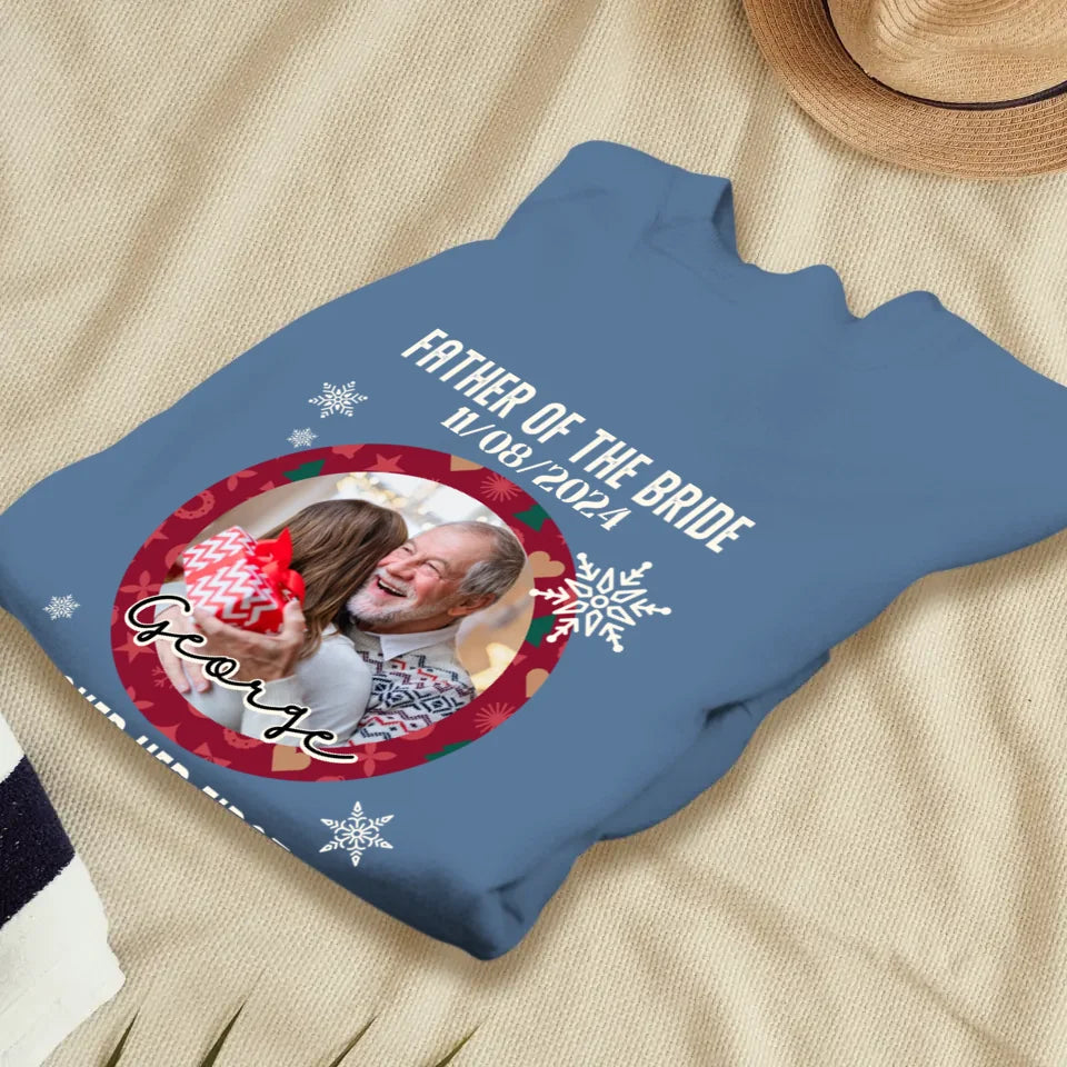 Father Of The Bride - Custom Photo - Personalized Gifts For Dad - Sweater