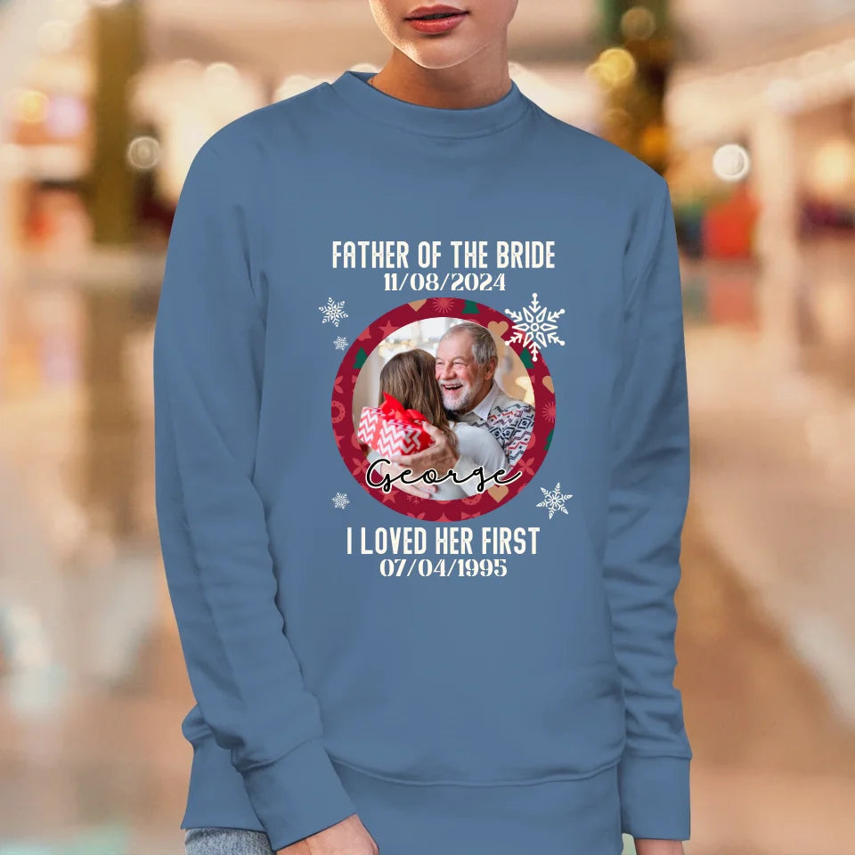 Father Of The Bride - Custom Photo - Personalized Gifts For Dad - Sweater