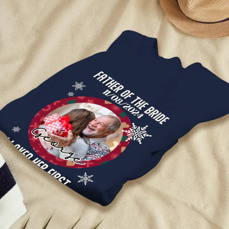 Father Of The Bride - Custom Photo - Personalized Gifts For Dad - Sweater