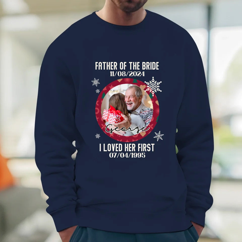 Father Of The Bride - Custom Photo - Personalized Gifts For Dad - Sweater