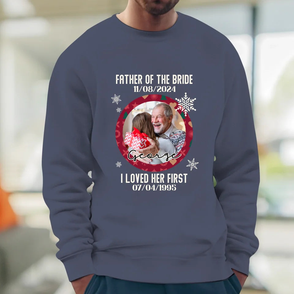 Father Of The Bride - Custom Photo - Personalized Gifts For Dad - Sweater