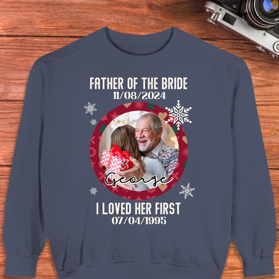 Father Of The Bride - Custom Photo - Personalized Gifts For Dad - Sweater