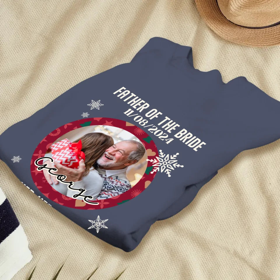 Father Of The Bride - Custom Photo - Personalized Gifts For Dad - Sweater