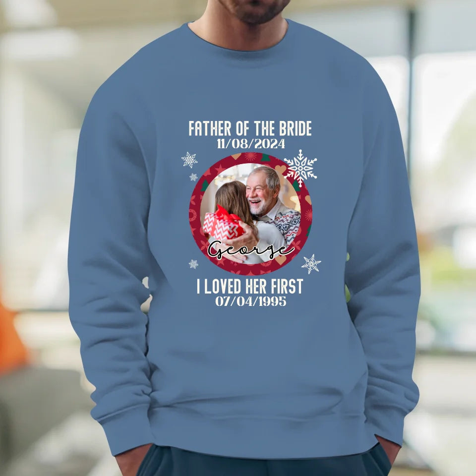 Father Of The Bride - Custom Photo - Personalized Gifts For Dad - Sweater