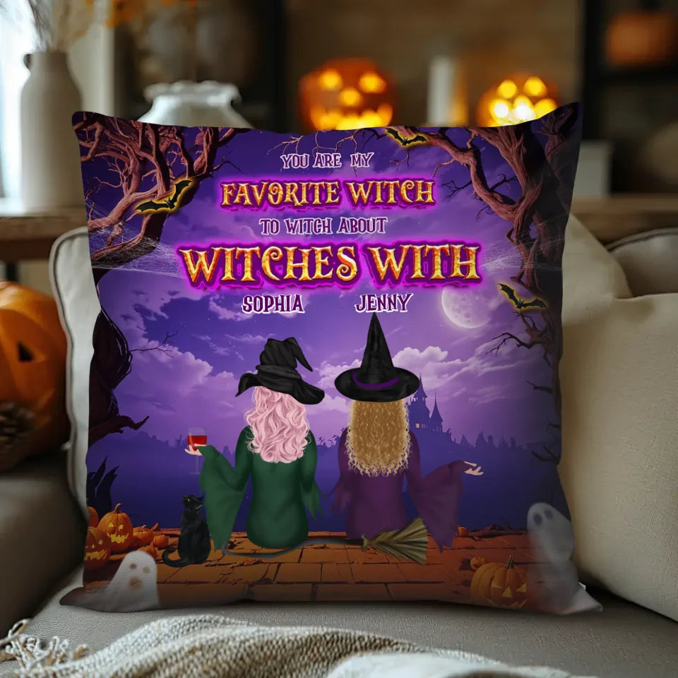 Favortie Witch - Custom Name - Personalized Gifts For Bestie - Pillow