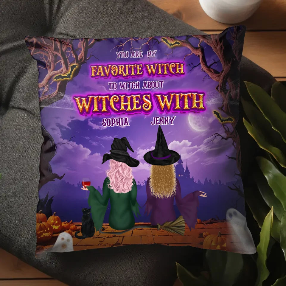 Favortie Witch - Custom Name - Personalized Gifts For Bestie - Pillow