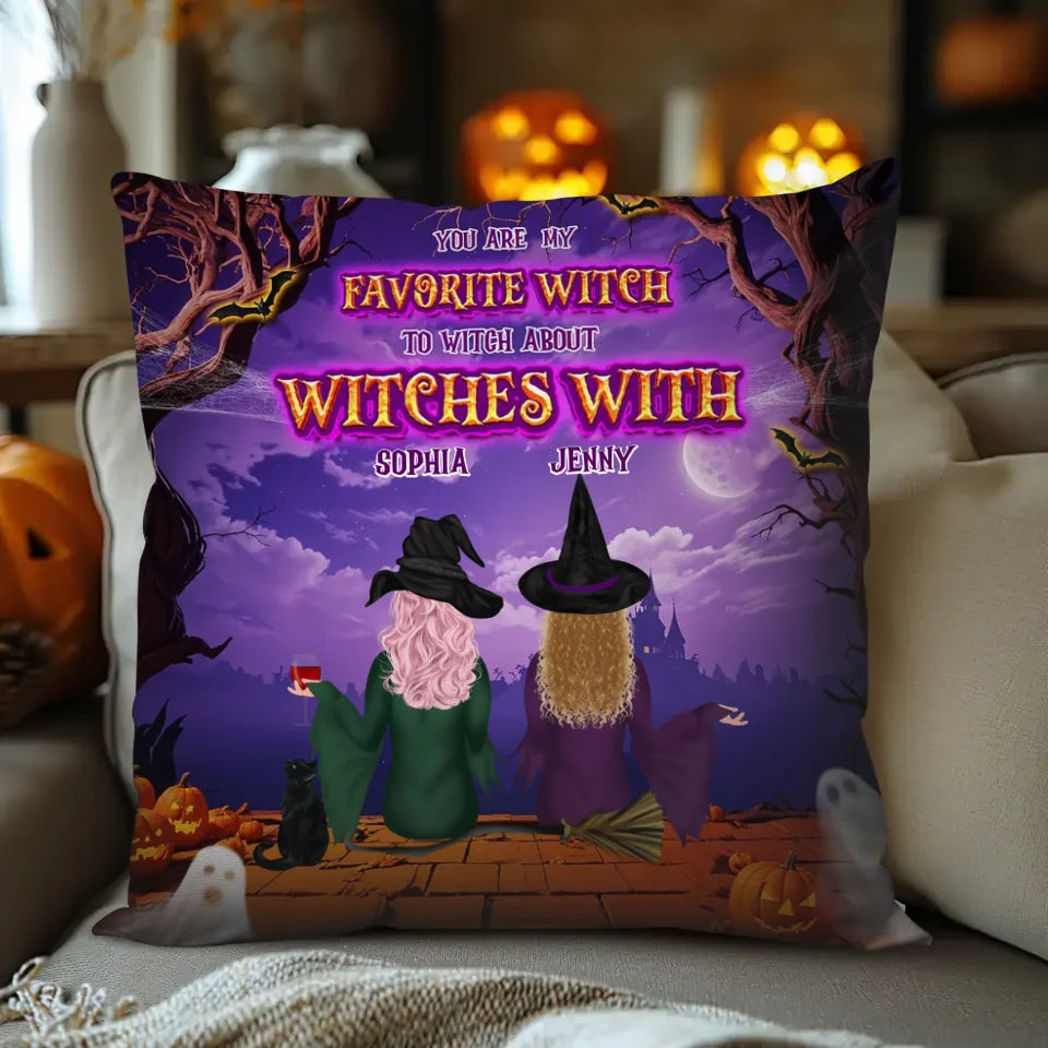 Favortie Witch - Custom Name - Personalized Gifts For Bestie - Pillow