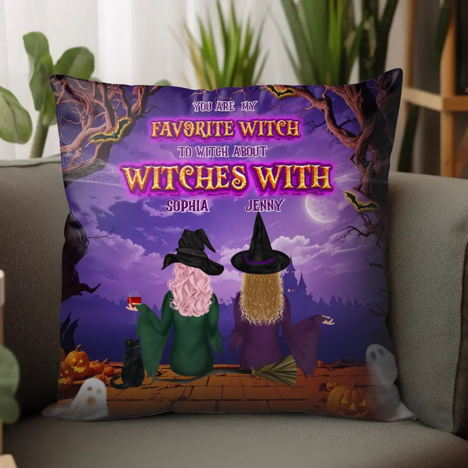 Favortie Witch - Custom Name - Personalized Gifts For Bestie - Pillow