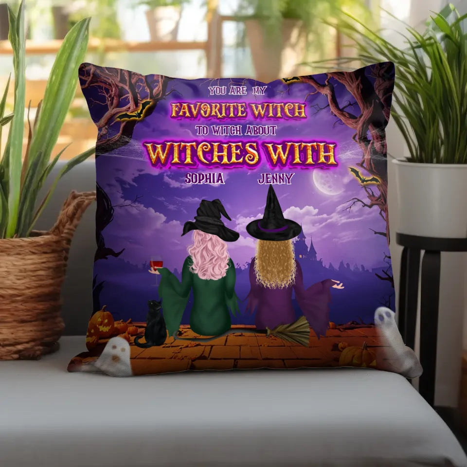 Favortie Witch - Custom Name - Personalized Gifts For Bestie - Pillow