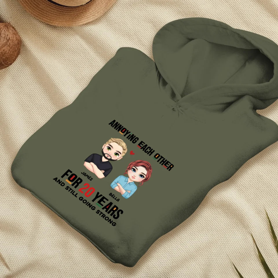 Annoying Each Other For Years - Personalized Gifts for Couples - Unisex Hoodie