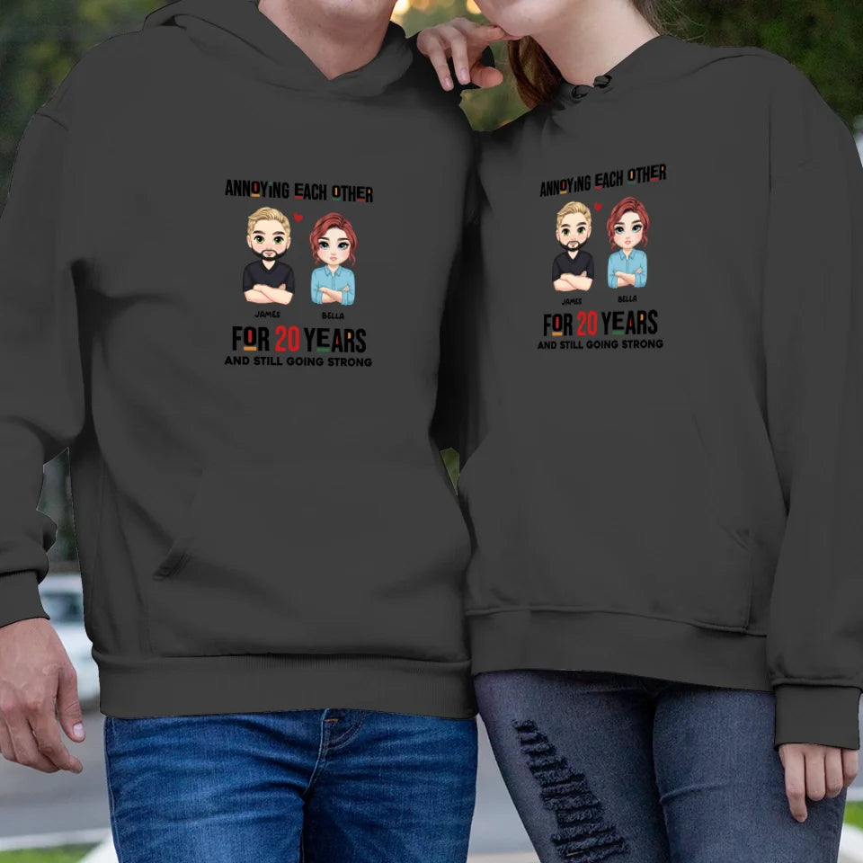 Annoying Each Other For Years - Personalized Gifts for Couples - Unisex Hoodie